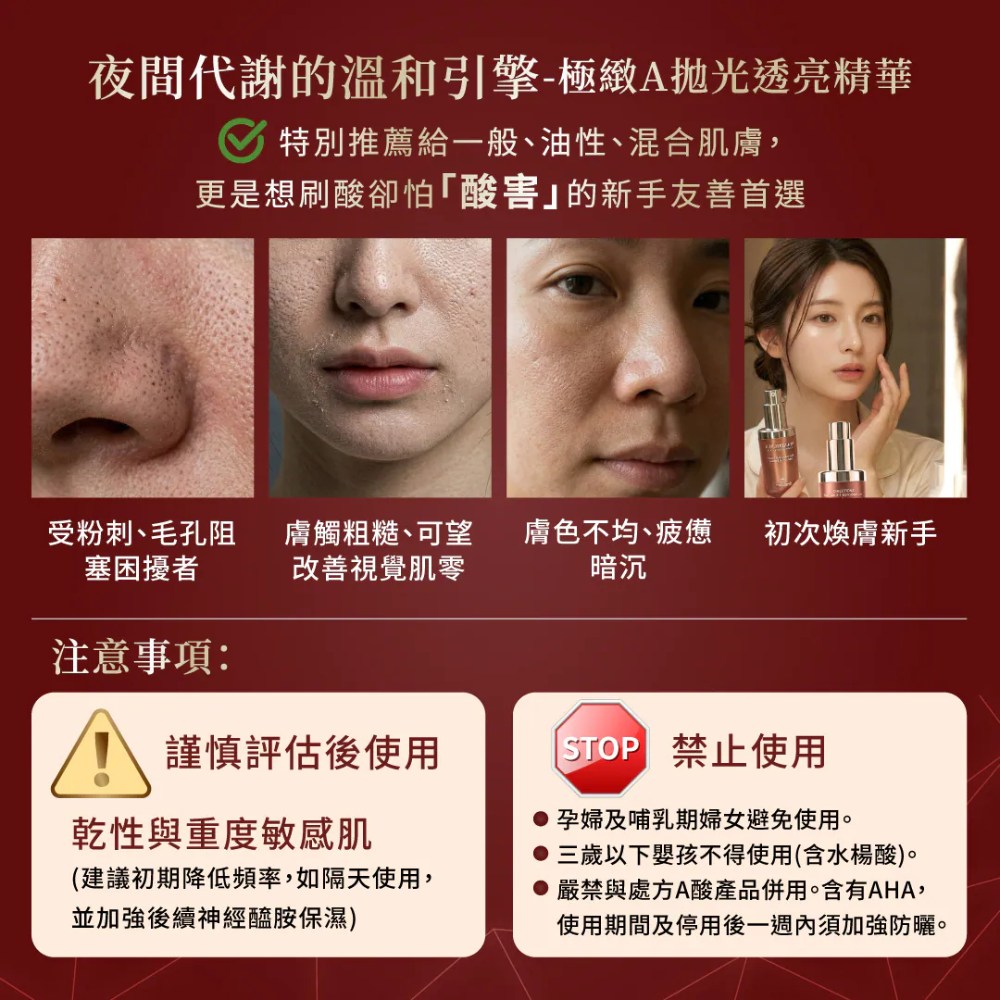 德美凱 極緻A拋光透亮精華